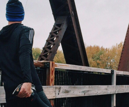 Runner stretching