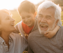 Happy grandparents