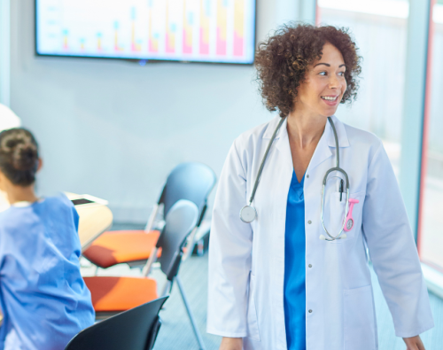 Medical and business professionals 