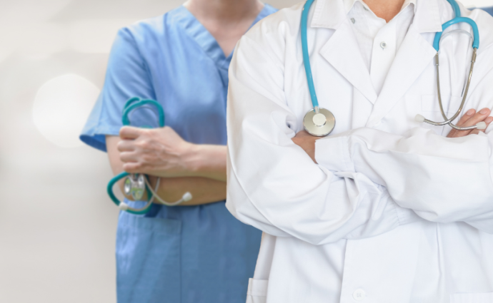 Doctors standing in hospital